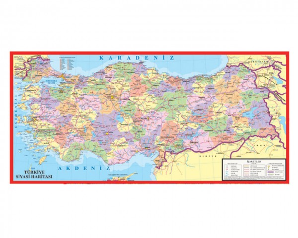 Keskin Color Türkiye İl İl Puzzle 23x47 cm