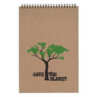 Keskin Planet 20X28 120yp Üstten Spiralli Not Defter Düz - 1 Adet