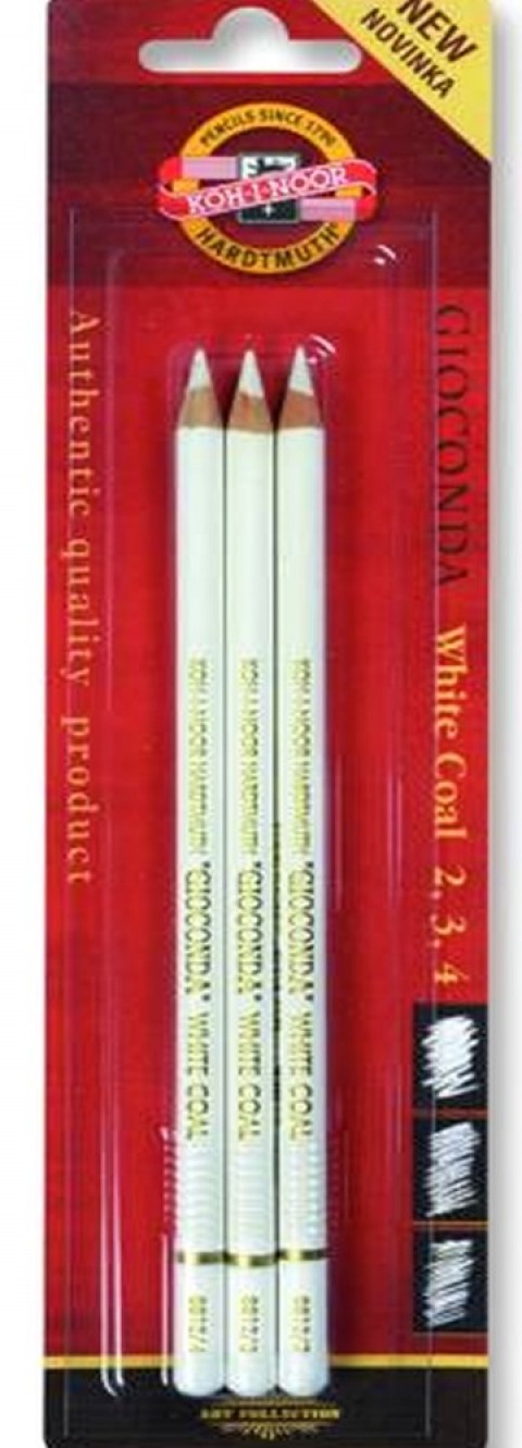 Koh-I Noor Beyaz Kömür Kalem Seti 3 Parça /8812