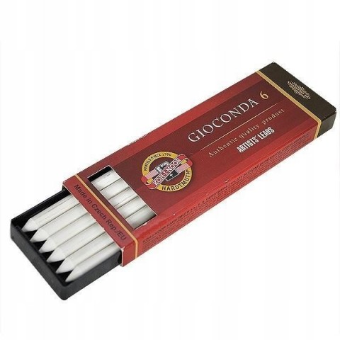 Koh-i Noor Gioconda 4345 Portmin Kalem Ucu 5.6x120mm 6'lı White Chalk