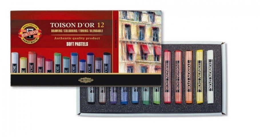 Kohinoor Toison Dor Set Of Artist's Dry Chalks 12'li Toz Pastel Boya / 851612