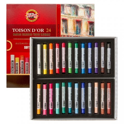 Kohinoor Toison Dor Set Of Artist's Dry Chalks 24'lü Toz Pastel Boya / 851624