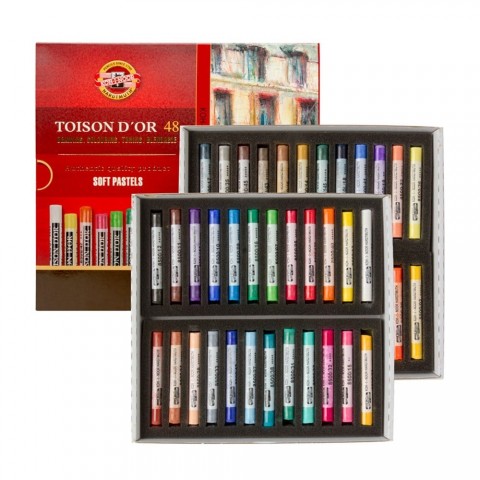 Kohinoor Toison Dor Set Of Artist's Dry Chalks 48'li Toz Pastel Boya / 851648