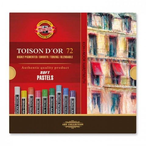 Kohinoor Toison Dor Set Of Artist's Dry Chalks 72'li Toz Pastel Boya / 851772
