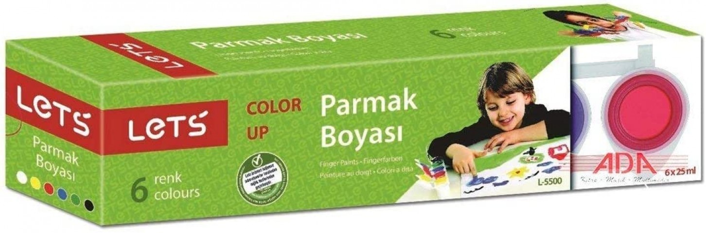 Lets 6x25ml Parmak Boyası / L-5500