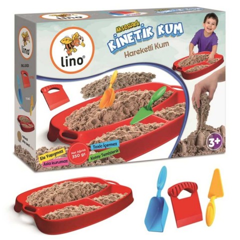 Lino 350gr Kinetik Kum Seti Aksesuarlı Gri