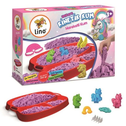 Lino 350gr Kinetik Kum Seti Unicorn Pembe