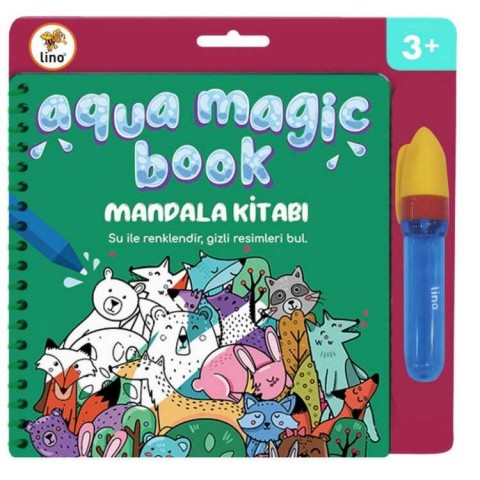 Lino Aqua Magic Book Sihirli Boyama Kitabı - Mandala / TFL-1003