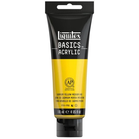Liquitex Basics Acrylic 118ml Akrilik Boya Cadmium Yellow Medium Hue 830