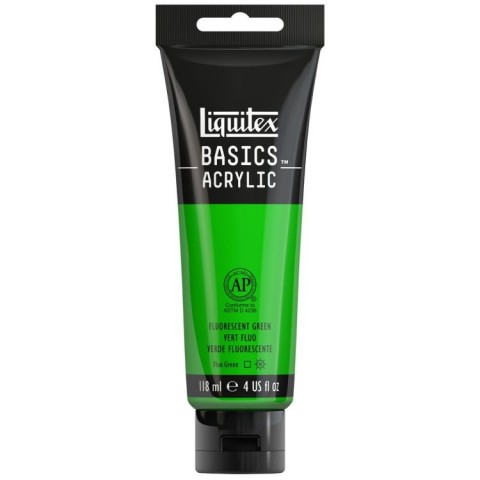 Liquitex Basics Acrylic 118ml Akrilik Boya Fluorescent Green 985