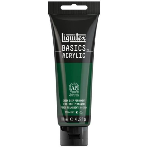 Liquitex Basics Acrylic 118ml Akrilik Boya Green Deep Permanent 350