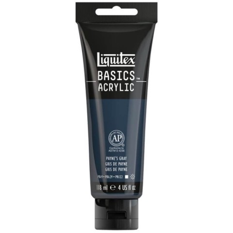 Liquitex Basics Acrylic 118ml Akrilik Boya Payne's Grey 310
