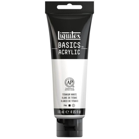 Liquitex Basics Acrylic 118ml Akrilik Boya Titanium White 432