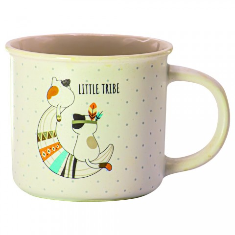 Little Trip Kupa Kedili Mug - Beyaz