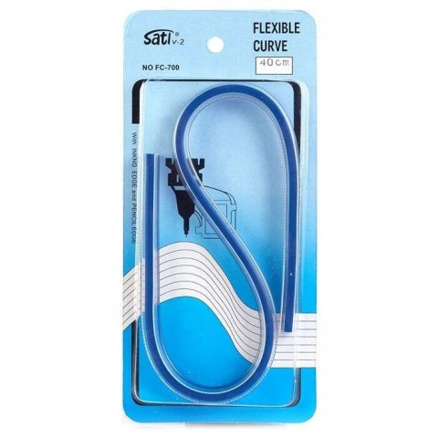 Lutart 40cm Esnek Eğri Cetveli (Kobra Cetveli) / L-700