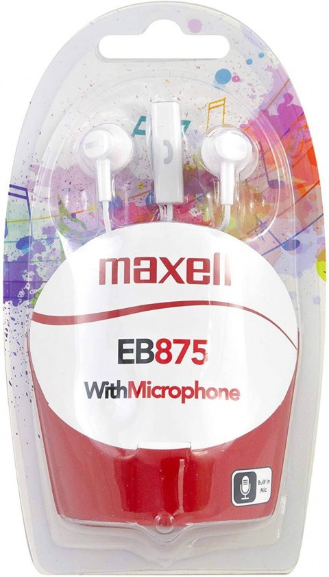 Maxell EB875 Mikrofonlu Kablolu Kulaklık - Beyaz