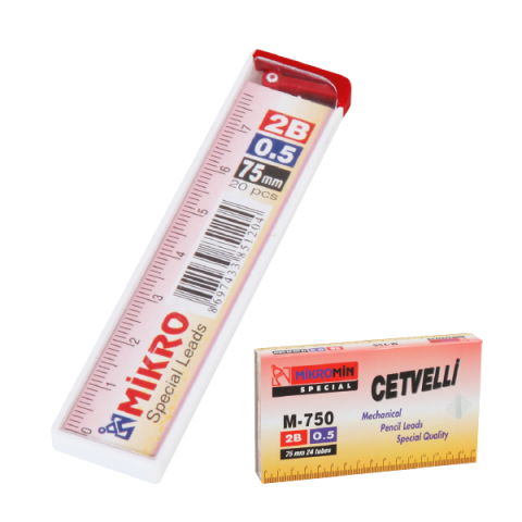Mikro 0.5mm 2B 75mm Kalem Ucu - 1 Adet