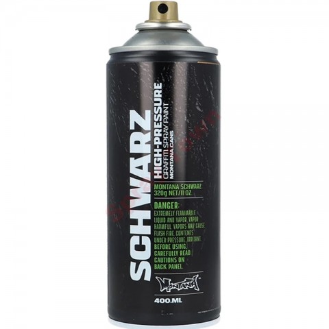 Montana SCHWARZ Recycled Siyah Sprey Boya 400ML BLK 9001 Siyah