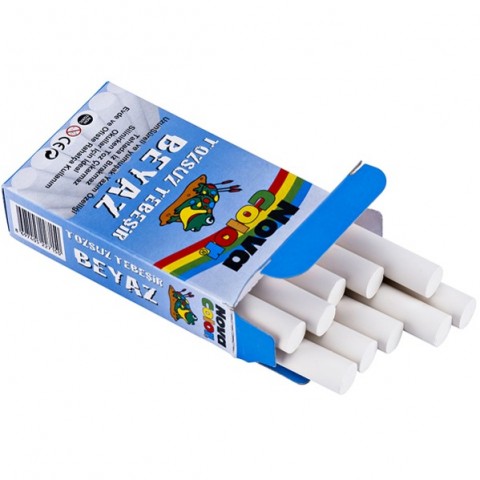 Nova Color Tebeşir 10 Lu Beyaz