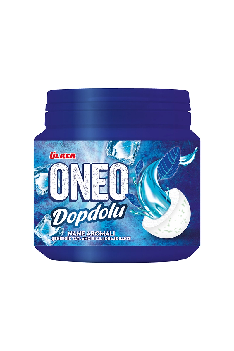 Oneo Dopdolu 76gr Şişe Nane Aramalı Draje Dolgulu Sakız / 0228005