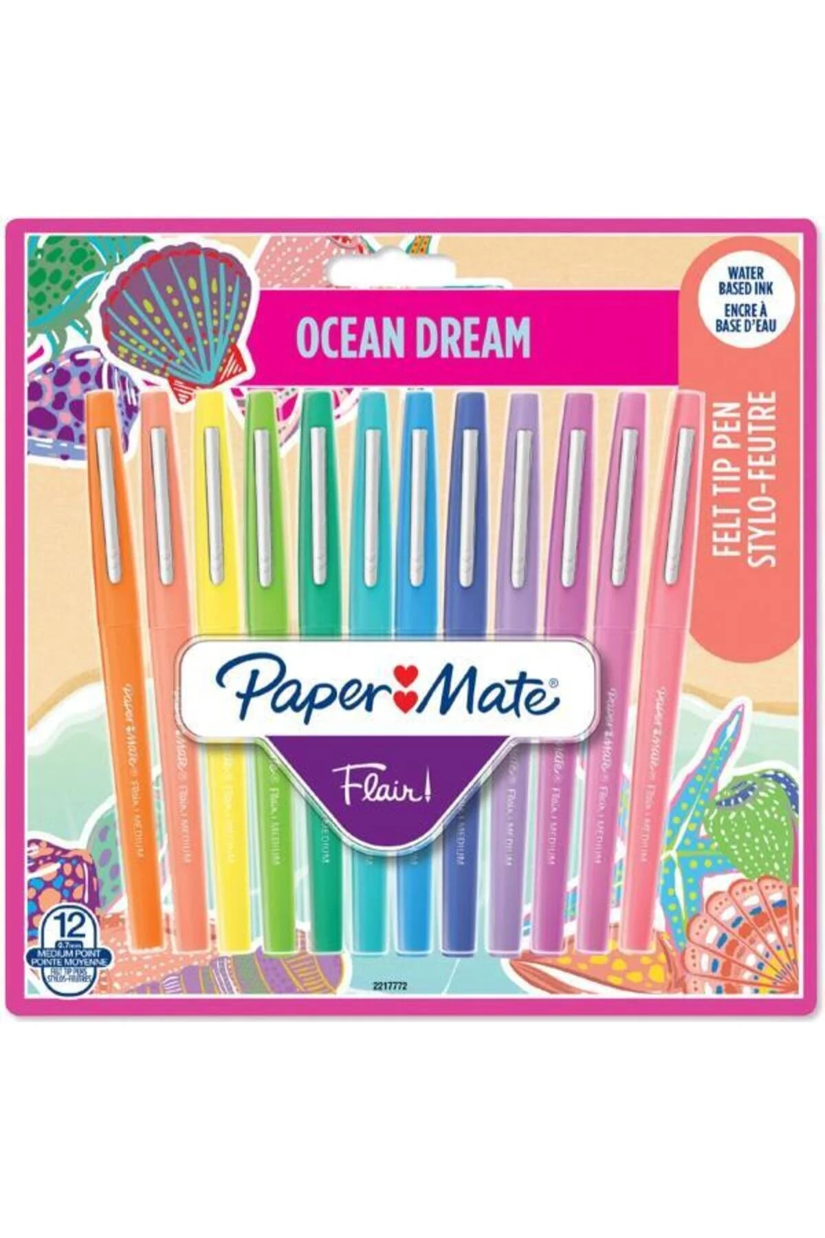 Papermate Ocean Dream 12'li Keçeli Boya Kalemi Seti /