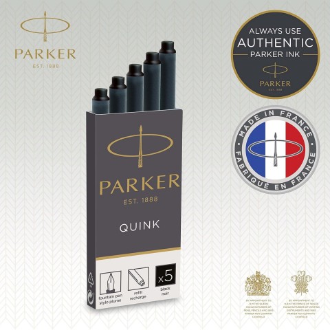 Parker Quink 5'li Dolma Kalem Kartuşu Siyah / 1950382