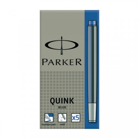 Parker Quink Dolma Kalem Kartuşu 5’li Mavi - Eski Kutu / S0116240