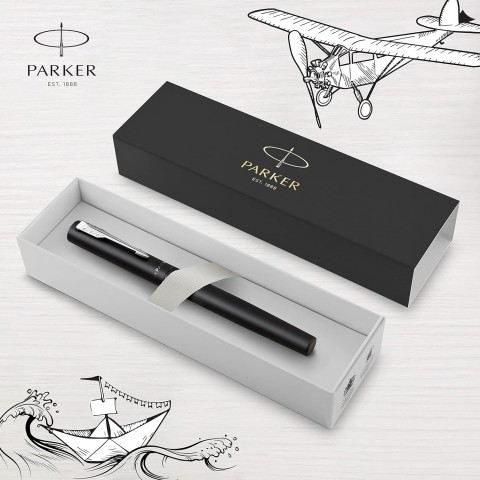 Parker Vector XL Mat Dolma Kalem, M Uç - Siyah /