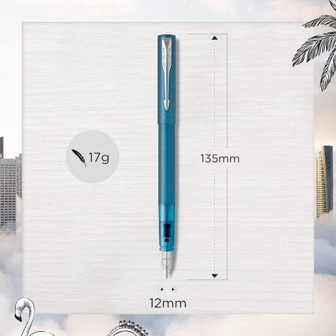 Parker Vector XL Mat Dolma Kalem, M Uç - Turkuaz /