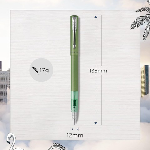 Parker Vector XL Mat Dolma Kalem, M Uç - Yeşil /