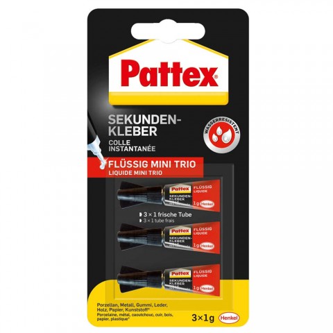 Pattex 3x1gr Mini Süper Japon Yapıştırıcı Gel / 1943764