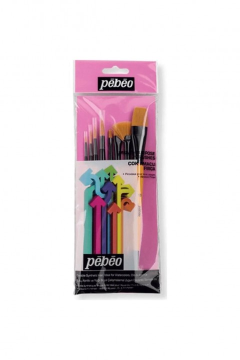 Pebeo 8'li Karma Fırça Seti - Set 4