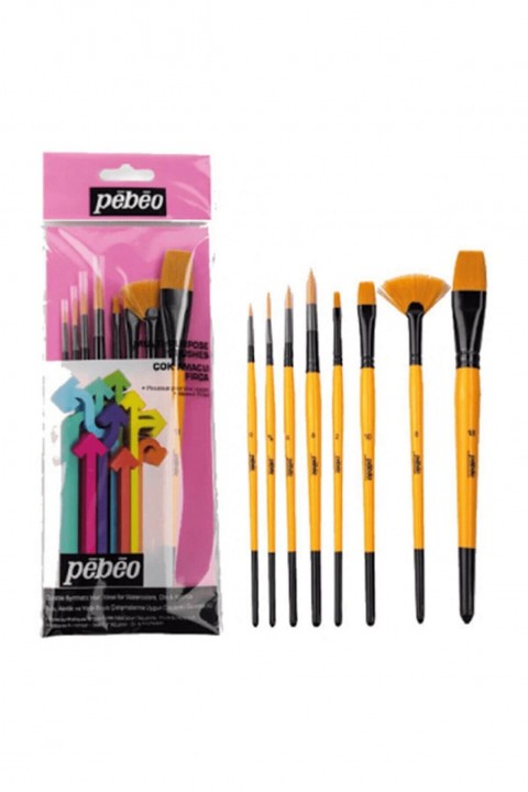 Pebeo 8'li Karma Fırça Seti - Set 4