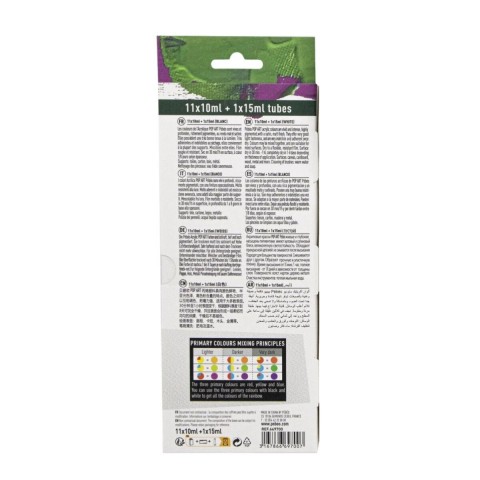 Pebeo Pop Art 12'li Akrilik Boya Seti 11x10ml + 1x15ml / 669700