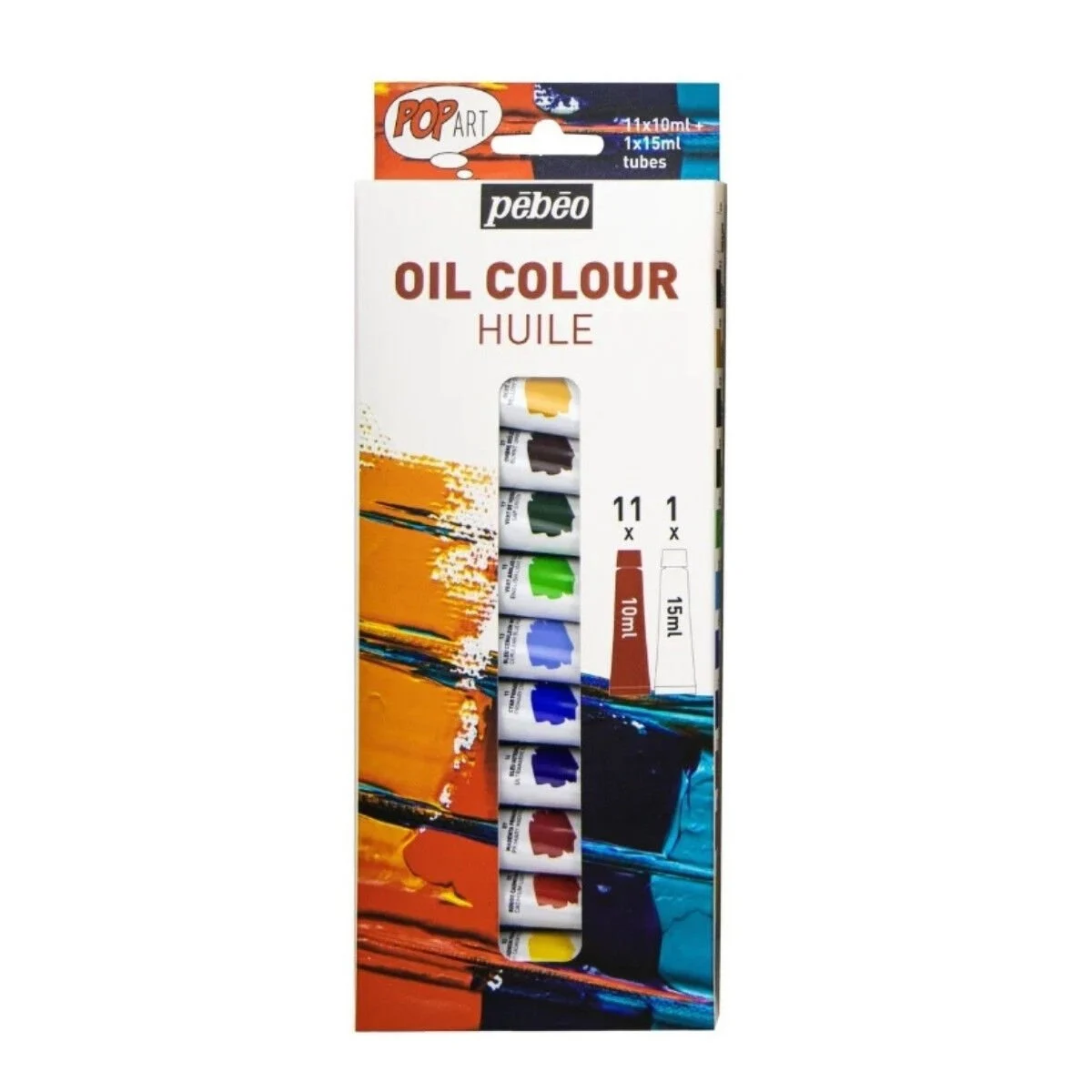Pebeo Pop Art 12'li Yağlı Boya Seti 11x10ml + 1x15ml / 669600