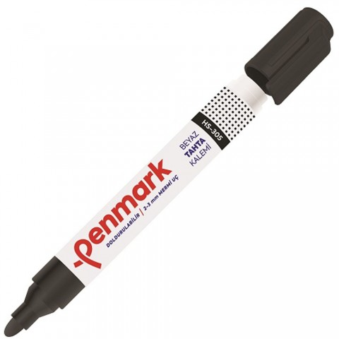 Penmark Doldurulabilir Beyaz Tahta Kalemi Siyah