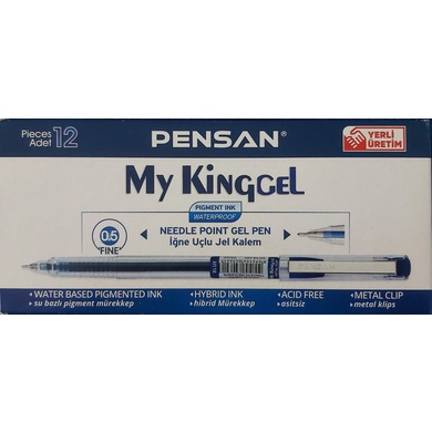 Pensan 6405 My King Jel Mavi (Metal Klipsli) 1 KUTU