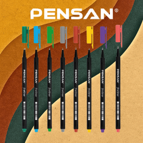 Pensan 6500 OLD SCHOOL Colors 8'li Fineliner Kalem Seti