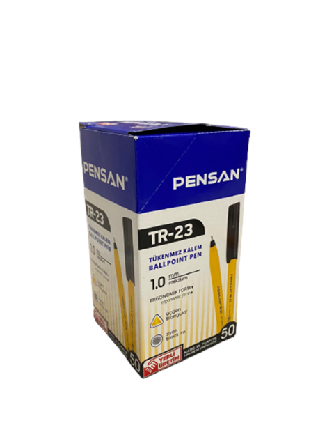 Pensan TR-23 Tükenmez Kalem 50'li Kutu Siyah