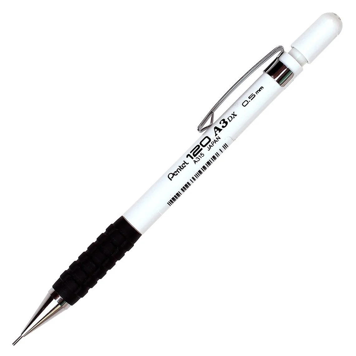 Pentel 120 A3 Dx 0.5mm Mekanik Kurşun Kalem Beyaz / A315-W