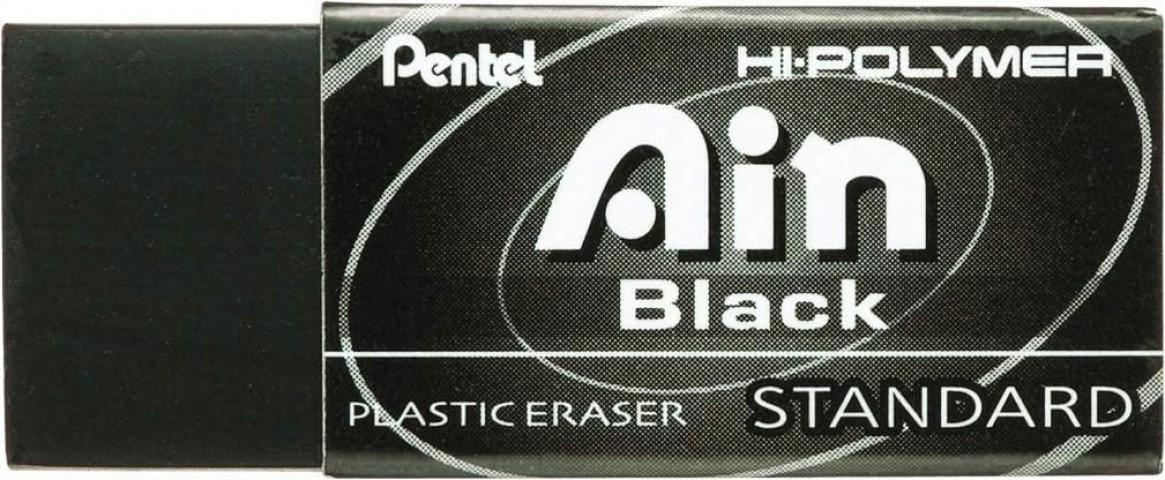 Pentel Ain Black Hi-Polymer Silgi / ZEAH06AT