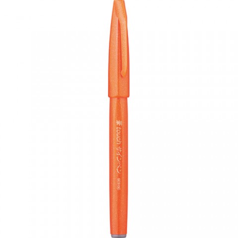 Pentel Brush Sign Pen Touch Orange