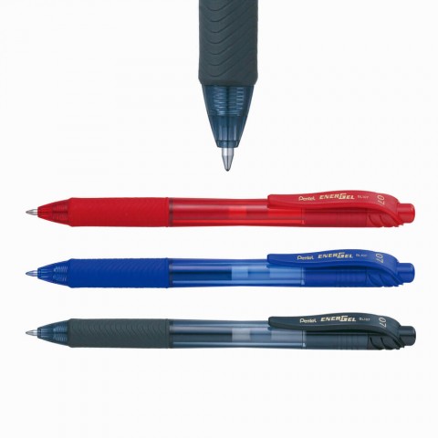 Pentel Energel 0.7 mm Basmalı Jel Kalem Siyah / BL107A