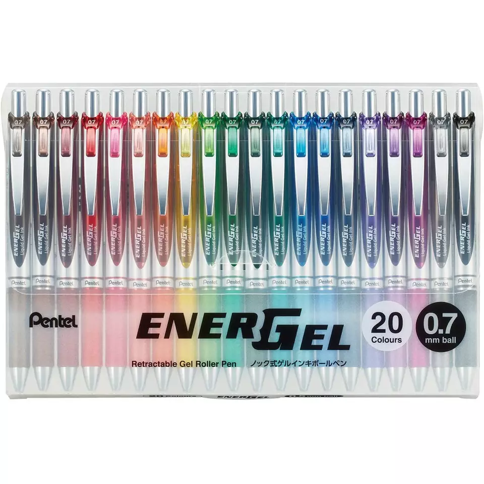 Pentel Energel 20th Anniversary Limited Edition 0.7mm Jel Kalem kalemlik Hediyeli Set / Y BL77-20