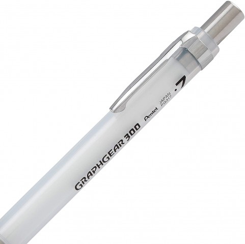Pentel GraphGear 300 0.7 mm Mekanik Kurşun Kalem - Beyaz