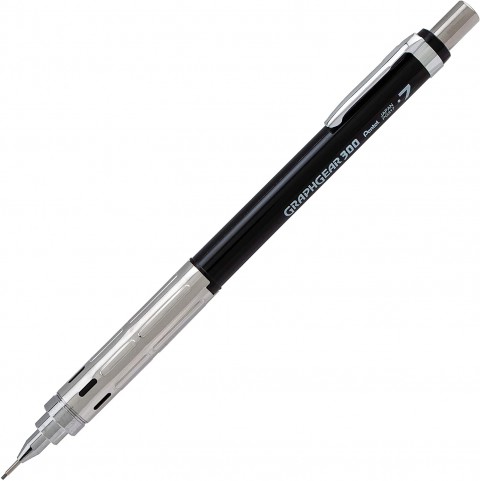 Pentel GraphGear 300 0.7 mm Mekanik Kurşun Kalem - Siyah