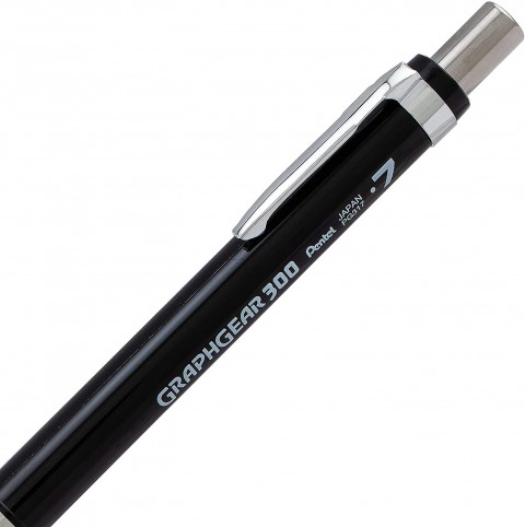 Pentel GraphGear 300 0.7 mm Mekanik Kurşun Kalem - Siyah