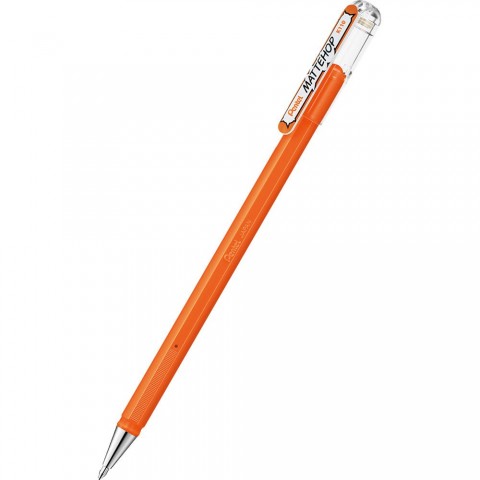 Pentel MatteHop 1.0mm Siyah Kağıda Yazabilen Jel Kalem Turuncu