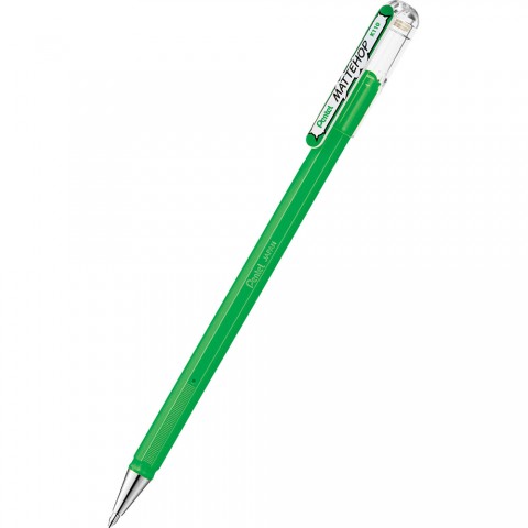Pentel MatteHop 1.0mm Siyah Kağıda Yazabilen Jel Kalem Yeşil