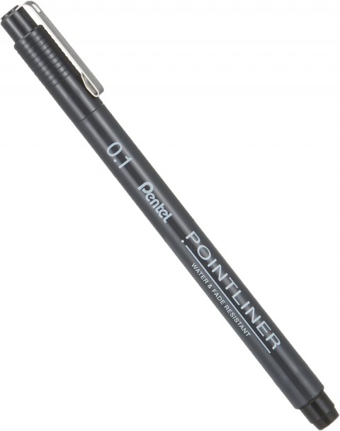 Pentel Pointliner Fiber Uçlu Teknik Çizim Kalemi 0.1mm